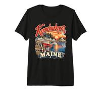 Kennebunkport MaineVintage Coastal New England Travel Premium T-Shirt