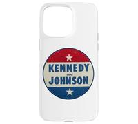 Kennedy and Johnson Pin 1960 Retro Case for iPhone 15 Pro Max