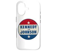 Kennedy and Johnson Pin 1960 Retro Case for iPhone 17
