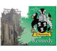 Kennedy Irish Family Name Souvenir Metallic Picture Fridge Magnet