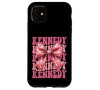 KENNEDY Name Coquette Bow Aesthetic for Women Girls Case for iPhone 11