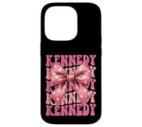 KENNEDY Name Coquette Bow Aesthetic for Women Girls Case for iPhone 14 Pro