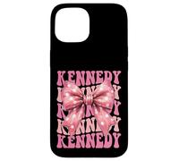KENNEDY Name Coquette Bow Aesthetic for Women Girls Case for iPhone 15