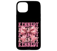 KENNEDY Name Coquette Bow Aesthetic for Women Girls Case for iPhone 15 Plus