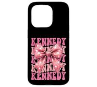 KENNEDY Name Coquette Bow Aesthetic for Women Girls Case for iPhone 15 Pro