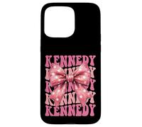 KENNEDY Name Coquette Bow Aesthetic for Women Girls Case for iPhone 15 Pro Max