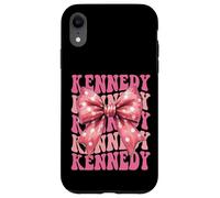 KENNEDY Name Coquette Bow Aesthetic for Women Girls Case for iPhone XR