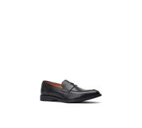Base London Mens Kennedy Waxy Black Leather Penny Loafers UK 10