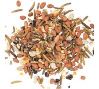 Kennedy Wild Badger Food 13kg with Whole Peanuts, Calciworms, Kibbled Maize, Dried Meal Worms, Locust & Carob Beans. Badger & Fox Food Mix with Nuts, Worms & Corn.