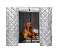 Kennel Cover - 60x40x40cm Protective Pet Supplies, Waterproof Dog Cage Cover, Breathable Roll-Up Side Window, Weather Shield Enclosure, durabless Outdoor Protection for Garden Patio Porch Yard Indoor