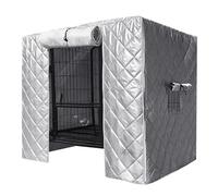 Kennel Cover - 60x40x40cm Protective Pet Supplies, Waterproof Dog Cage Cover, Breathable Roll-Up Side Window, Weather Shield Enclosure, durabless Outdoor Protection for Garden Patio Porch Yard Indoor