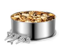 Kennel Water Bowl - Stainless Steel Pet Bowl, Clip On Mountable Feeder Dish, Heavy Duty Puppy Water Holder | Ideal Compact Pet Hydration Tray for Dogs Cats Kennel Cage Accessories