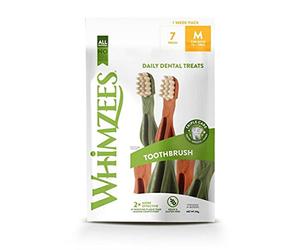 KENNELPAK Pet Things Whimzees Toothbrush Medium Week Pack 7pk (Pack of 6)