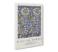 Kennet Vol.1 By William Morris Canvas Print | Gallery Wrapped 30mm Frame Wall Art | 30x20 inches | Ready to Hang | Classic Picture | Living Room Bedroom Lounge Office