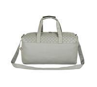 Kenneth Cole Faux Leather Unisex Duffle Bag for Travel | Vegan PU, Compact, Comfortable & Spacious Cabin Luggage Bag for Weekend Trips, Office & Gym | Suitable for Men and Women, Light Grey, One Size