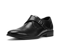 Kenneth Cole Footwear Men's Cheer Single Monk Strap Loafer, Black Leather, 8.5 UK