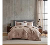Kenneth Cole - King Comforter Set with Matching Shams, Soft Plush & Reversible Bedding for Year Round Comfort, Hudson Houndstooth Brown