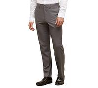 Kenneth Cole Men's Flat Lisa/Com Ajuste/Moderno/E Mesclado/LLE LLE LLE اLLE اLLE LLE ر Heather Stretch Modern Fit Tube with Flat Front Casual Trousers, Grey Dark, 34 W/34 L