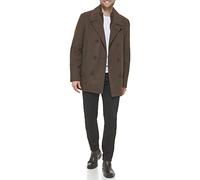 Kenneth Cole mens Men's Wool Top Coat, Pea Coat Medium Brown, XL
