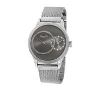 Kenneth Cole Men's Quartz Watch with Grey Dial Analogue Display and Grey Stainless Steel Bracelet KC9175
