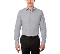 Kenneth Cole Men's Slim Fit Check Spread Collar Dress Shirt