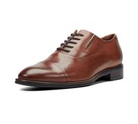 Kenneth Cole Men's Tully Cap Toe Oxford, Medium Brown Leather, 12 UK