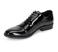 Kenneth Cole Men's Unlisted Half Time Oxford, Black/Patent, 7 UK