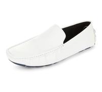 Kenneth Cole Unlisted Men's Sound Textured Driver Loafer, White Opulent Garden, 7.5 UK