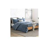 Kenneth Cole New York Holden Grid Blue Full/Queen Duvet Cover Set