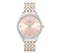 Kenneth Cole New York Ladies Automatic Watch - Luxury, Stainless Steel, Water-Resistant, Sl esign, Crystal - Two Tone, Modern Minimalist