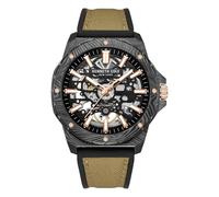 Kenneth Cole New York Luxury Watch for Men, Automatic Movement, Water Resistant, Sophisticated & Sl esign, Camo - Tan Silicone/Nylon, Modern