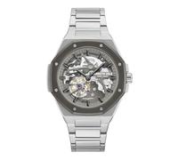 Kenneth Cole New York Men’s Automatic Watch - Skeleton Dial, Octagonal Bezel, Elegant and Professional Design, Grey, Modern