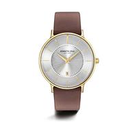 Kenneth Cole New York Men's Analogue Quartz Watch with Leather Strap KC15097004