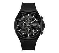 Kenneth Cole New York Men's Chronograph Watch - Stainless Steel Bracelet, Bold Hour Markers, Sophisticated Design, Black - Black Silicone