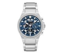 Kenneth Cole New York Men's Chronograph Watch - Stainless Steel Bracelet, Bold Hour Markers, Sophisticated Design, Blue - Stainless Steel