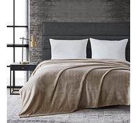 Kenneth Cole New York | Solid Collection | Blanket-Ultra-Soft & Cozy Plush Fleece, Luxuriously Warm Bedding, Machine Washable Easy Care, King, Beige