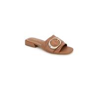 Kenneth Cole New York Women's Ingrid Flat Sandal, Cognac Leather, 6.5 UK