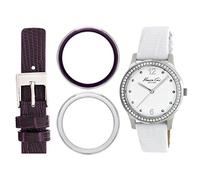Kenneth Cole New York Women's KC6058 Classic Box Set Analog Display Japanese Quartz White Watch Set