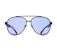 Kenneth Cole Reaction Aviator Shiny Gunmetal Blue KC1394 in Grey Kenneth Cole Reaction Grey One Size