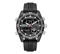Kenneth Cole REACTION Men’s Ana-Digi Watch - Analog Digital Display, Multi-Function Features, Sport Bezel, Modern Design, Everyday Casual Accessory, Active Lifestyle Fashion Timepiece, Gray - Black