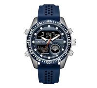 Kenneth Cole REACTION Men’s Ana-Digi Watch - Analog Digital Display, Multi-Function Features, Sport Bezel, Modern Design, Everyday Casual Accessory, Active Lifestyle Fashion Timepiece, Blue - Blue