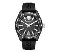 Kenneth Cole REACTION Men’s Sport Watch - Quartz Movement, Textured Dial, Bold Hour Markers, Modern Design, Active Lifestyle Accessory, Casual Fashion Watch for Daily and Weekend Wear, Black - Black