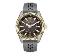 Kenneth Cole REACTION Men’s Sport Watch - Quartz Movement, Textured Dial, Bold Hour Markers, Modern Design, Active Lifestyle Accessory, Casual Fashion Watch for Daily and Weekend Wear, Gold - Gray