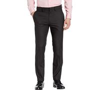 Kenneth Cole Reaction Men's Slim Fit Moisture Wicking Suit Pant Dress, Black, 36W x 29L