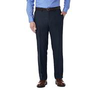 Kenneth Cole Reaction Men's Stretch Modern-Fit Flat-Front Pant, Navy, 33W x 30L