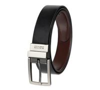 Kenneth Cole REACTION Men's Two-in-one Reversible Belt, Black/Brown Gunmetal, 44