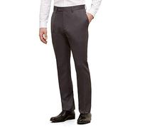 Kenneth Cole Reaction Men's Urban Heather Slim-Fit Flat-Front Dress Pant, Medium Grey, 38W x 30L