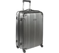 Kenneth Cole REACTION Out of Bounds Lightweight Hardshell 4-Wheel Spinner Luggage, Charcoal, 28-Inch Checked, Out of Bounds