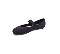 Kenneth Cole REACTION Women's Edina Mary Jane Flat, Black Knit, 6 UK