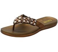 Kenneth Cole Reaction Women's Glam-athon Thong Sandal, Bronze, 9 UK